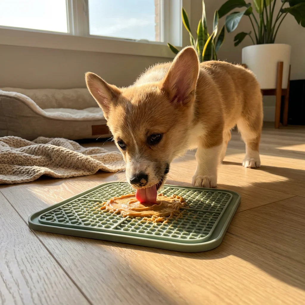 CalmLick™ Silicone Slow Feeder & Lick Mat – Anxiety Relief